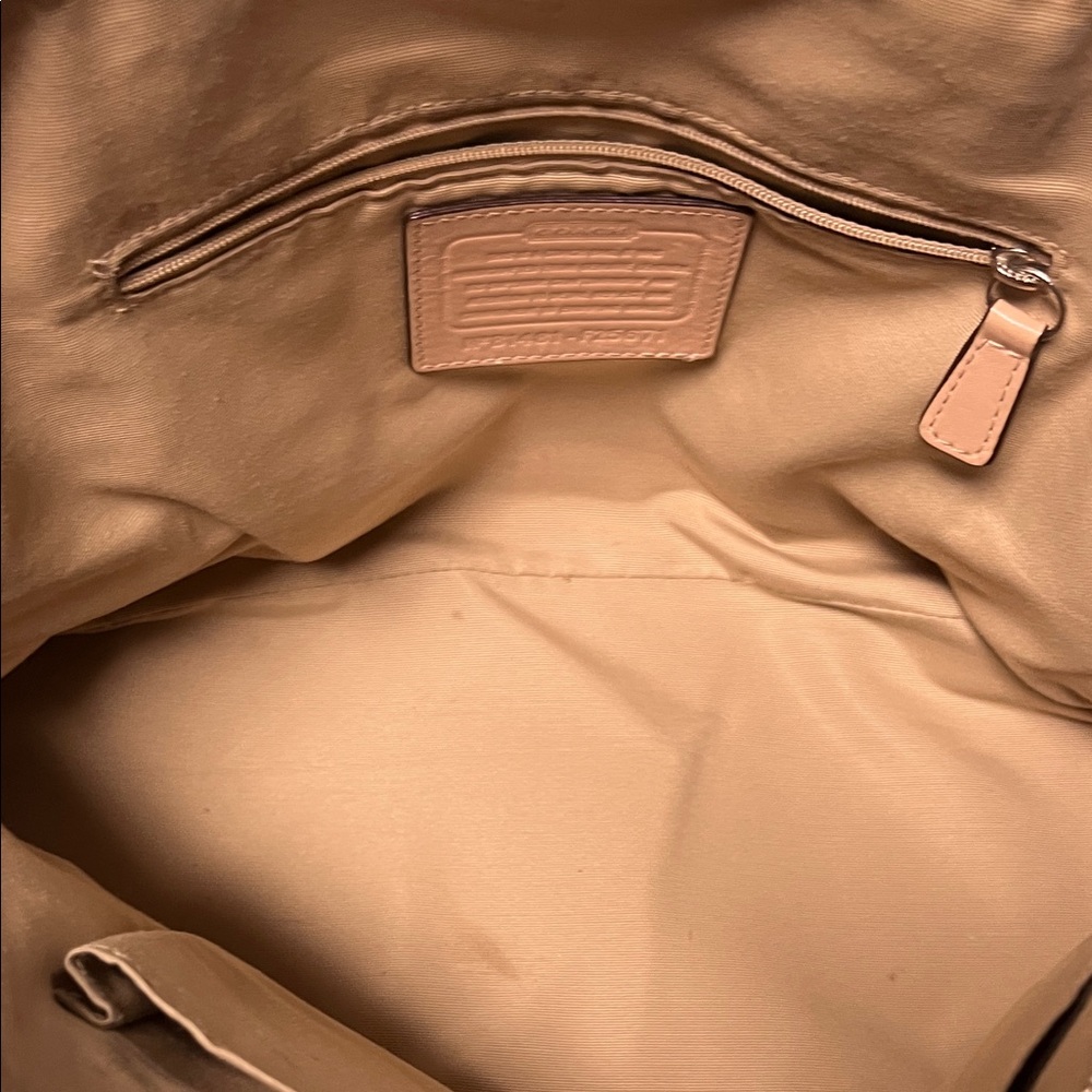 Coach Peyton Cora Domed Satchel Orange Saffiano Leather Crossbody Bag F25671 - Picture 10 of 16